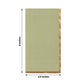50 Pack Sage Green Soft 2 Ply Disposable Party Napkins with Gold Foil Edge, Dinner Paper Napkins