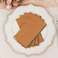 50 Pack Terracotta Soft 2 Ply Disposable Party Napkins with Gold Foil Edge, Dinner Paper Napkins