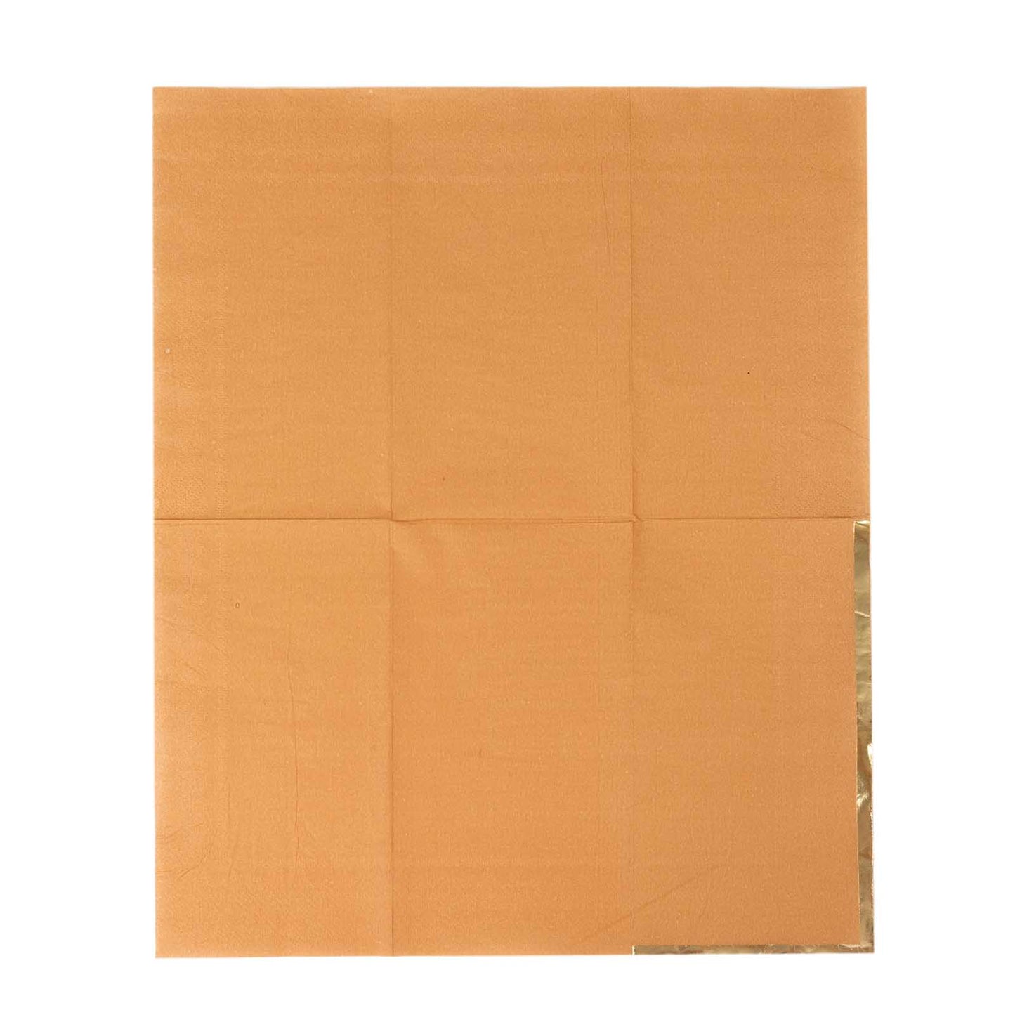 50 Pack Terracotta Soft 2 Ply Disposable Party Napkins with Gold Foil Edge, Dinner Paper Napkins