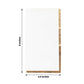 50 Pack White Soft 2 Ply Disposable Party Napkins with Gold Foil Edge, Dinner Paper Napkins