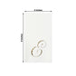 100 Paper Dinner Napkins White with Gold Foil Monogram "E" – 8"x4" Folded, Disposable Party Napkins