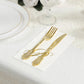 100 Paper Dinner Napkins White with Gold Foil Monogram "P" – 8"x4" Folded, Disposable Party Napkins