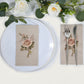 20 Pack Vintage Pink Ivory Rose Print Disposable Napkins, Soft 2-Ply Elegant Garden Party Style Paper Dinner Napkins