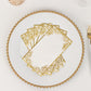 50 Pack White Soft Disposable Party Napkins with Gold Foil Lace Design, 2 Ply European Style Dinner Paper Napkins - 8"x4"
