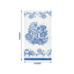 50 Pack 2-Ply Paper Party Napkins in White Royal Blue Damask Floral Pattern, Disposable Dinner Napkins - Highly Absorbent & Soft