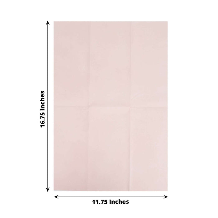 20 Pack Blush Linen-Feel Paper Napkins, Premium Cloth-Like Airlaid Dinner Napkins, Disposable Soft and Absorbent Guest Towels