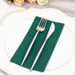 20 Pack Hunter Emerald Green Linen-Feel Paper Napkins, Premium Cloth-Like Airlaid Dinner Napkins, Disposable Soft and Absorbent Guest Towels
