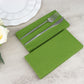 20 Pack Olive Green Linen-Feel Paper Napkins, Premium Cloth-Like Airlaid Dinner Napkins, Disposable Soft and Absorbent Guest Towels