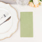 20 Pack Sage Green Linen-Feel Paper Napkins, Premium Cloth-Like Airlaid Dinner Napkins, Disposable Soft and Absorbent Guest Towels