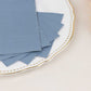 50 Pack 2 Ply Dusty Blue Soft Disposable Party Napkins, Wedding Reception Dinner Paper Napkins