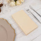 50 Pack 2 Ply Beige Soft Disposable Party Napkins, Wedding Reception Dinner Paper Napkins