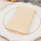 50 Pack 2 Ply Beige Soft Disposable Party Napkins, Wedding Reception Dinner Paper Napkins