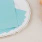 50 Pack 2 Ply Baby Blue Soft Disposable Party Napkins, Wedding Reception Dinner Paper Napkins