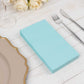 50 Pack 2 Ply Baby Blue Soft Disposable Party Napkins, Wedding Reception Dinner Paper Napkins