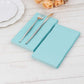 50 Pack 2 Ply Baby Blue Soft Disposable Party Napkins, Wedding Reception Dinner Paper Napkins