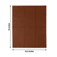 50-Pack Paper Napkins Cinnamon Brown - Soft Disposable 2-Ply Dinner Napkins for Weddings