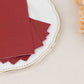 50 Pack 2 Ply Burgundy Soft Disposable Party Napkins, Wedding Reception Dinner Paper Napkins