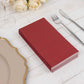 50 Pack 2 Ply Burgundy Soft Disposable Party Napkins, Wedding Reception Dinner Paper Napkins