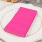 50 Pack 2 Ply Fuchsia Soft Disposable Party Napkins, Wedding Reception Dinner Paper Napkins