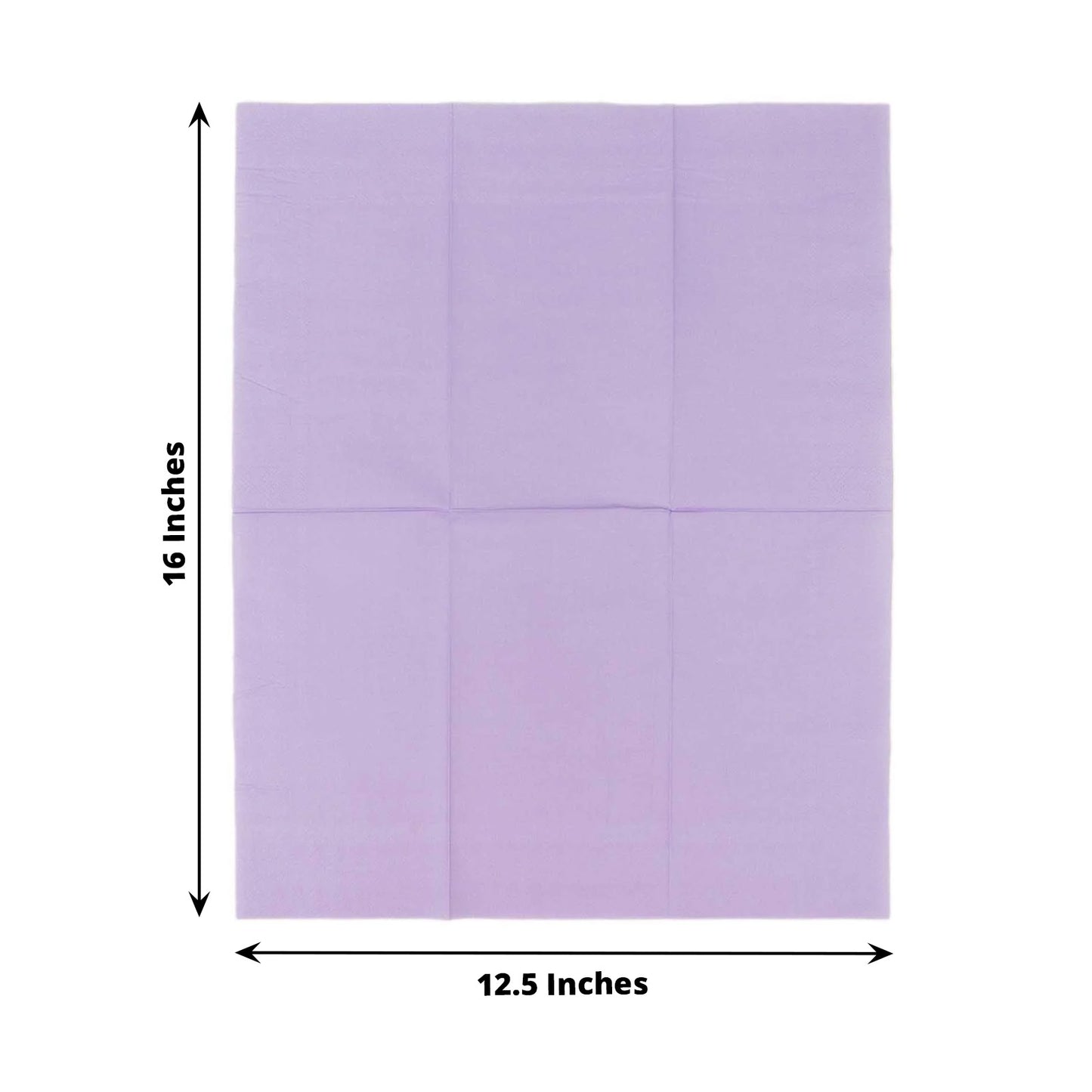 50 Pack 2 Ply Soft Lavender Lilac Disposable Party Napkins, Wedding Reception Dinner Paper Napkins