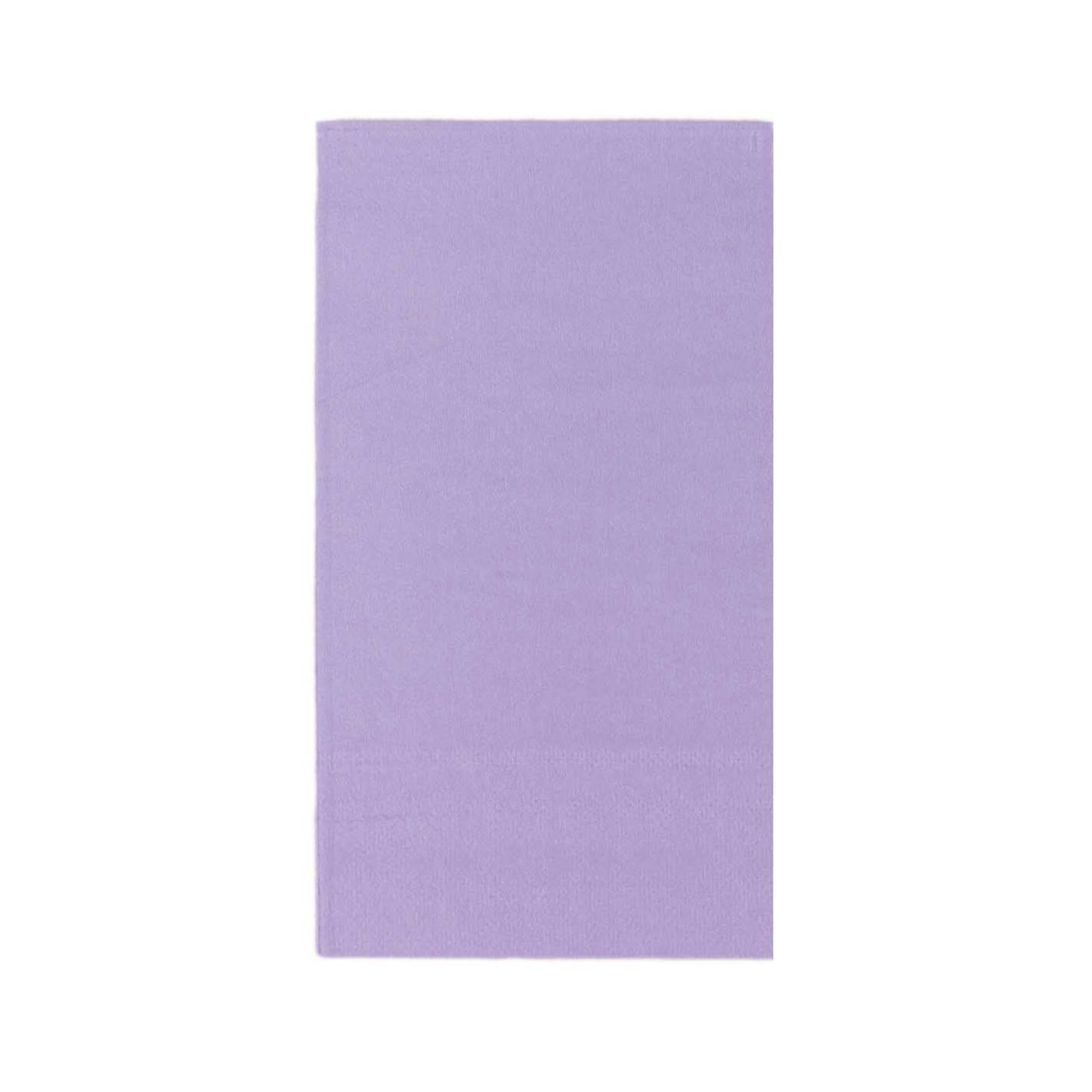 50 Pack 2 Ply Soft Lavender Lilac Disposable Party Napkins, Wedding Reception Dinner Paper Napkins