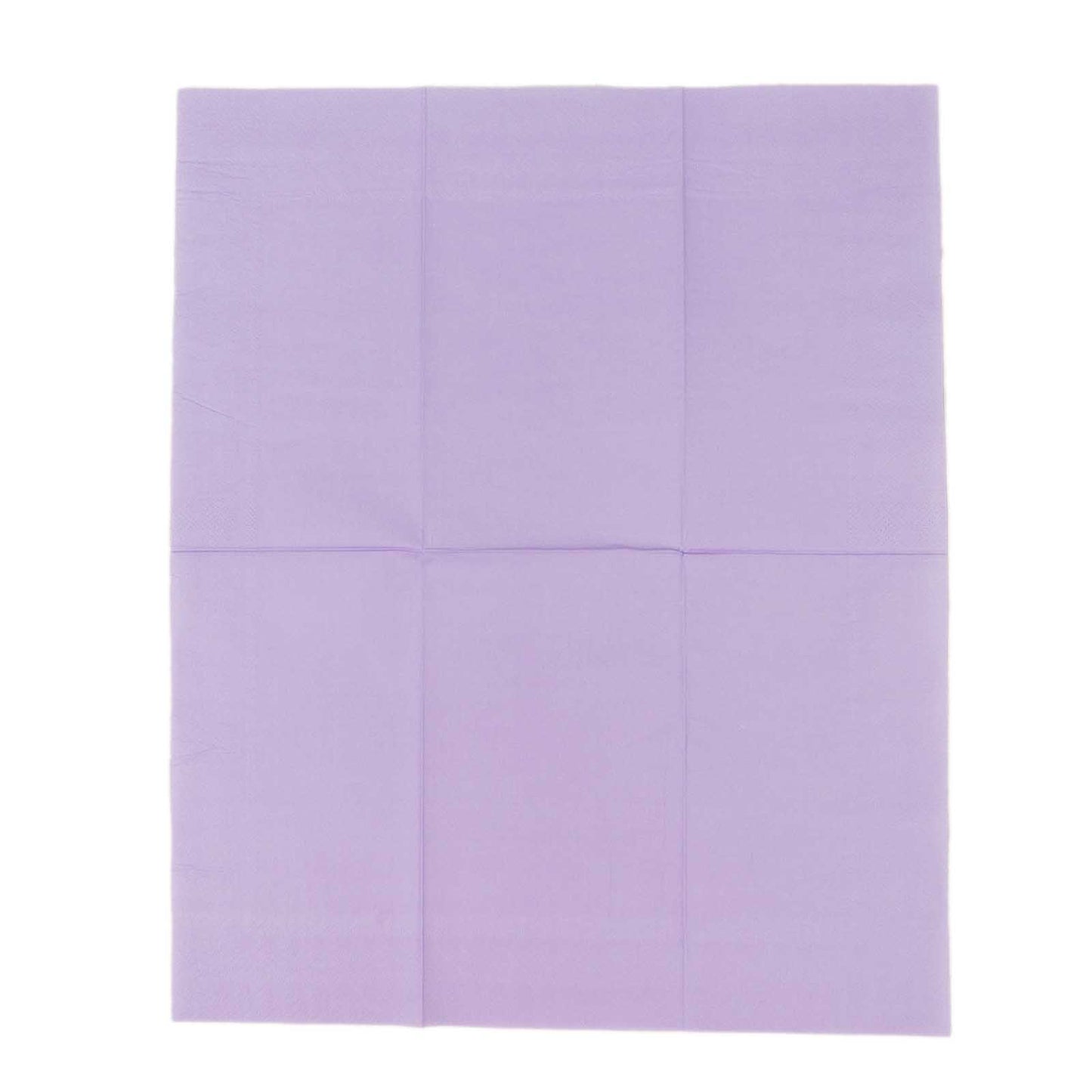 50 Pack 2 Ply Soft Lavender Lilac Disposable Party Napkins, Wedding Reception Dinner Paper Napkins