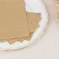 50 Pack 2 Ply Natural Soft Disposable Party Napkins, Wedding Reception Dinner Paper Napkins