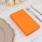 50 Pack 2 Ply Orange Soft Disposable Party Napkins, Wedding Reception Dinner Paper Napkins