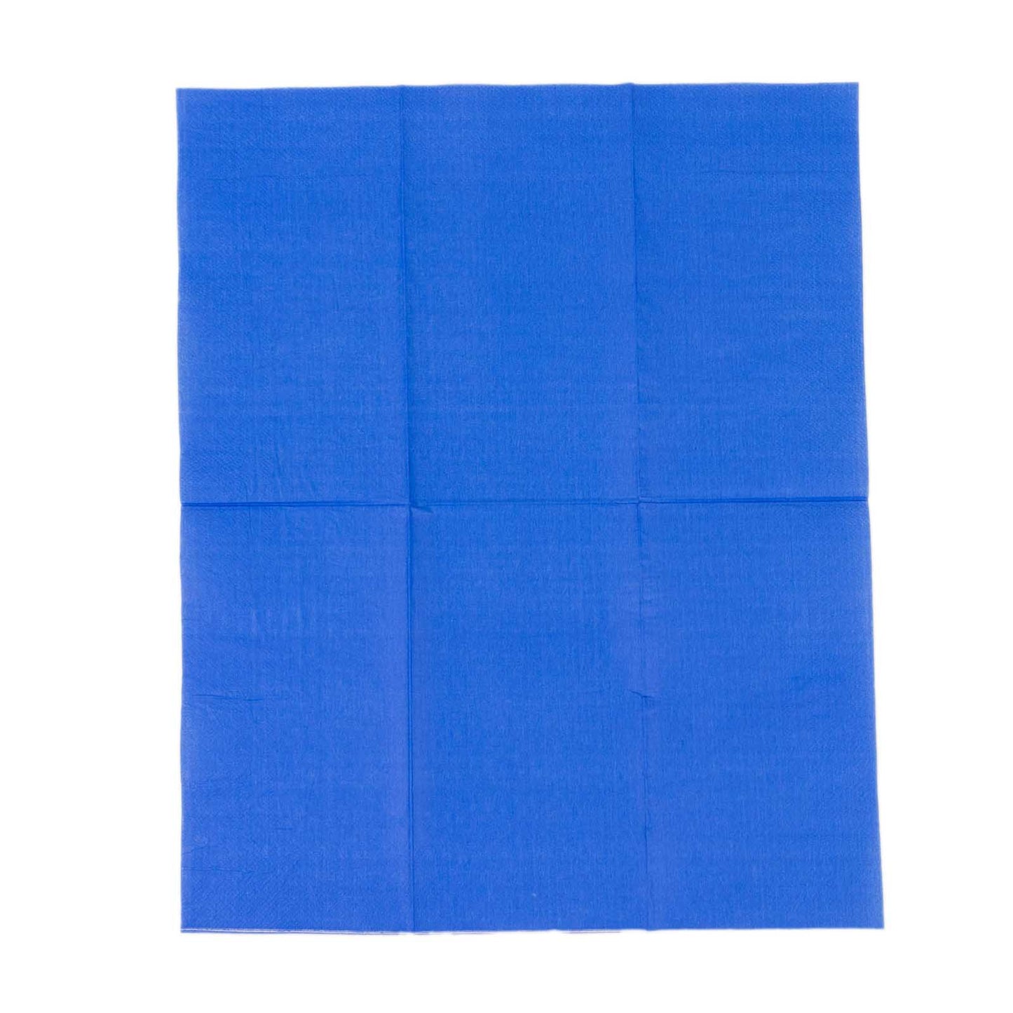 50 Pack 2 Ply Soft Royal Blue Disposable Party Napkins, Wedding Reception Dinner Paper Napkins