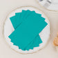 50 Pack 2 Ply Turquoise Soft Disposable Party Napkins, Wedding Reception Dinner Paper Napkins
