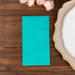 50 Pack 2 Ply Turquoise Soft Disposable Party Napkins, Wedding Reception Dinner Paper Napkins