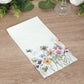 50 Pack Wildflower Butterfly Paper Party Napkins, Soft 2-Ply Highly Absorbent Disposable Dinner Napkins - 8"x4"