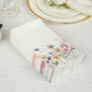 50 Pack Wildflower Butterfly Paper Party Napkins, Soft 2-Ply Highly Absorbent Disposable Dinner Napkins - 8"x4"