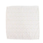 5 Pack Jacquard Cloth Napkins White, 17"x17" - Diamond Trellis with Gold Accent Dots