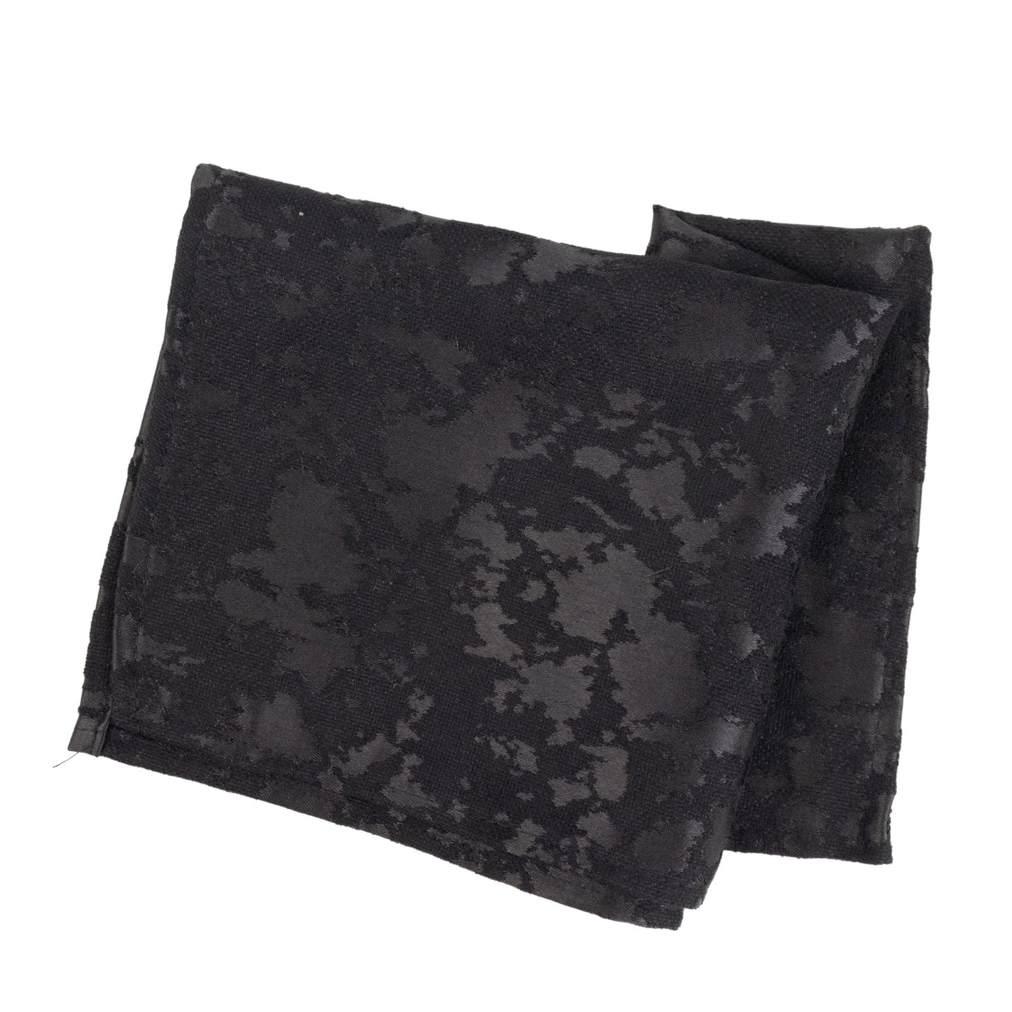 5 Pack Jacquard Cloth Napkins Black, 17"x17" - Abstract Watercolor Pattern