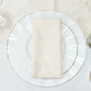 5 Pack Jacquard Cloth Napkins Off White, 17"x17" - Abstract Watercolor Pattern