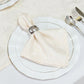5 Pack Jacquard Cloth Napkins Off White, 17"x17" - Abstract Watercolor Pattern