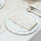 5 Pack Jacquard Cloth Napkins Off White, 17"x17" - Abstract Watercolor Pattern