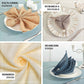 Natural slubby textured cloth dinner napkins in tan, wrinkle-resistant linen.