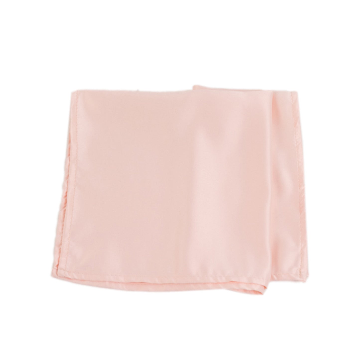 Blush satin napkin, 20"x20", soft and elegant, perfect for any table setting.