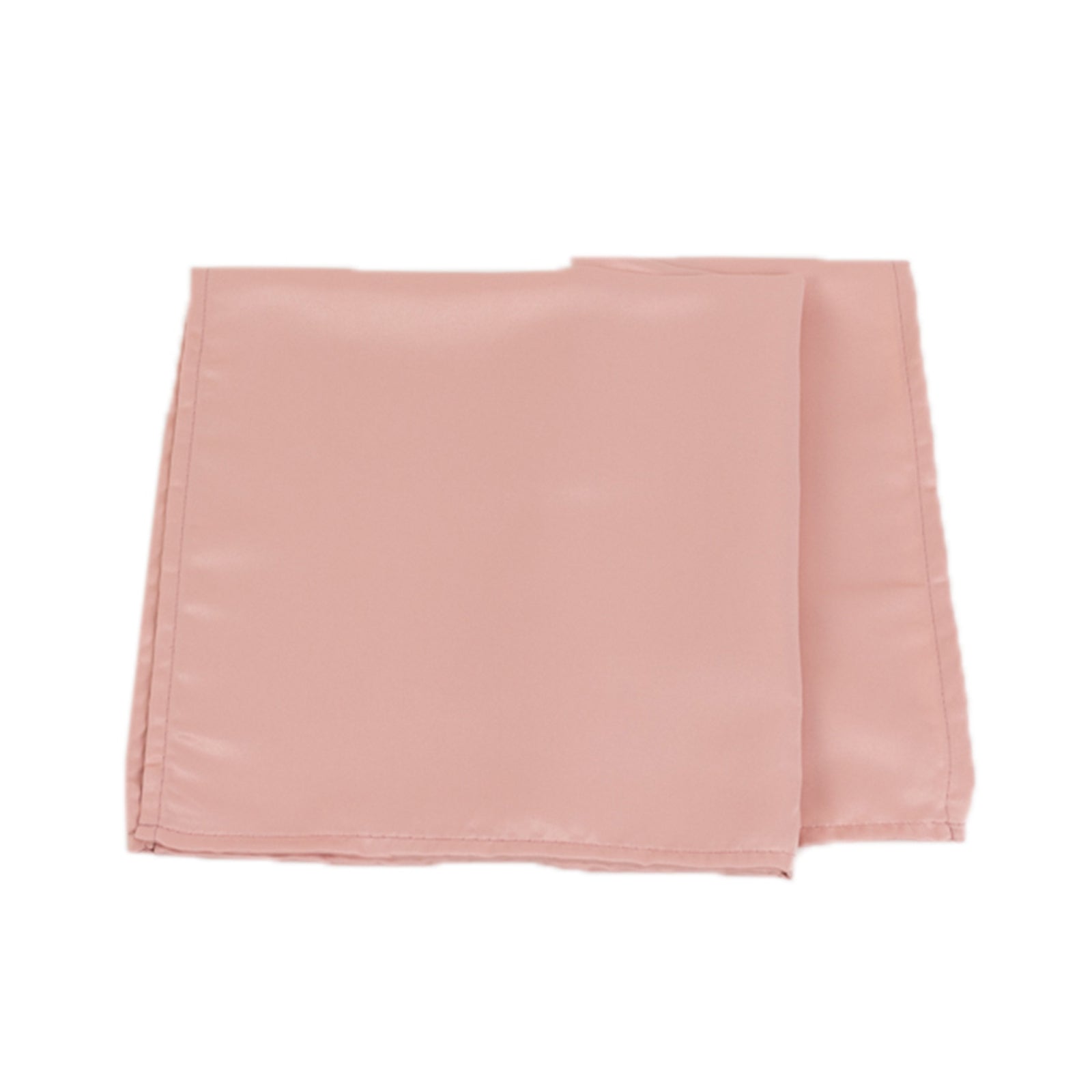 Dusty rose satin napkins, 20"x20", pack of 5.