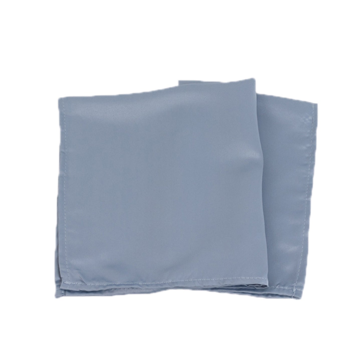 Dusty blue satin napkins, 20"x20", pack of 5.