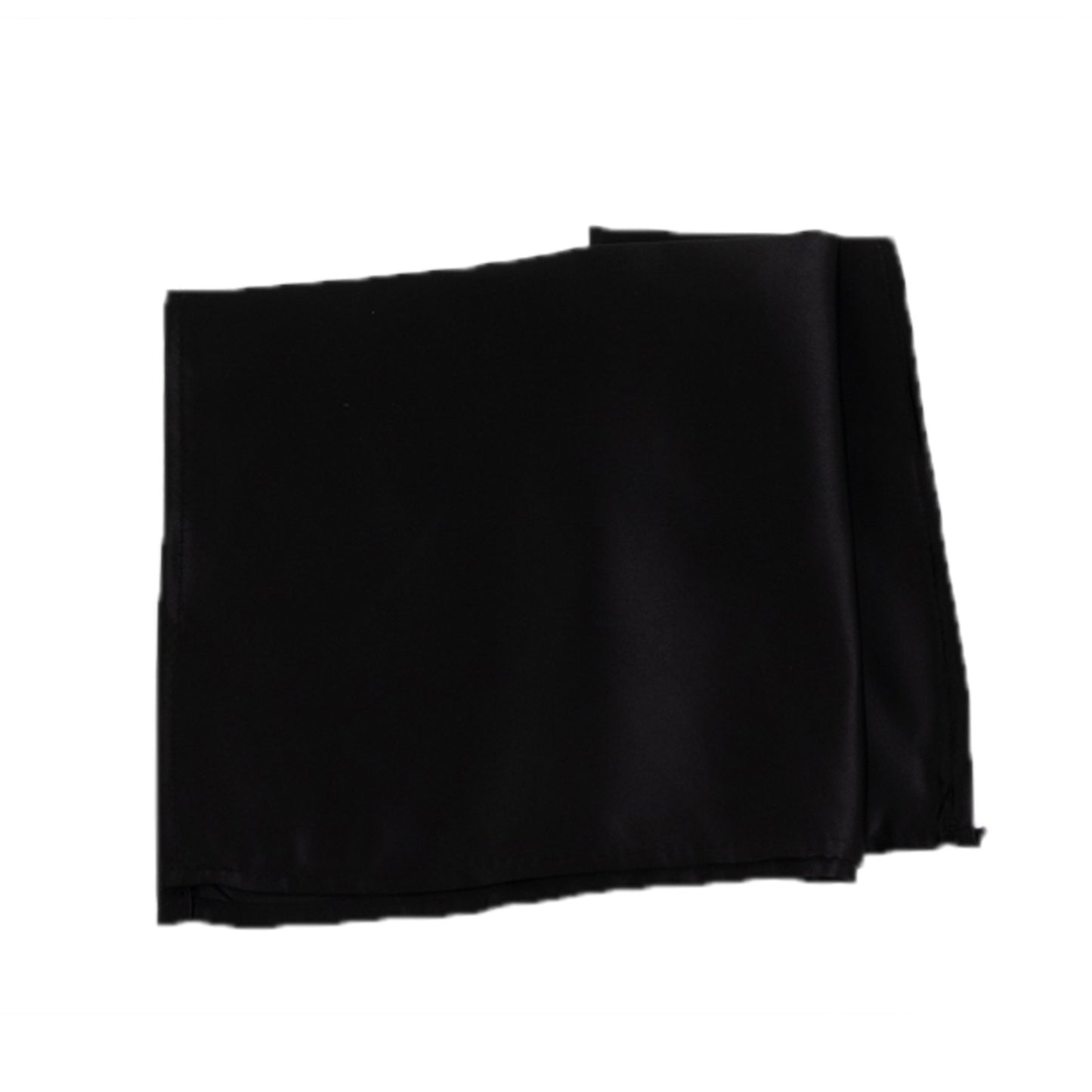 Black satin napkins, 20"x20", pack of 5.