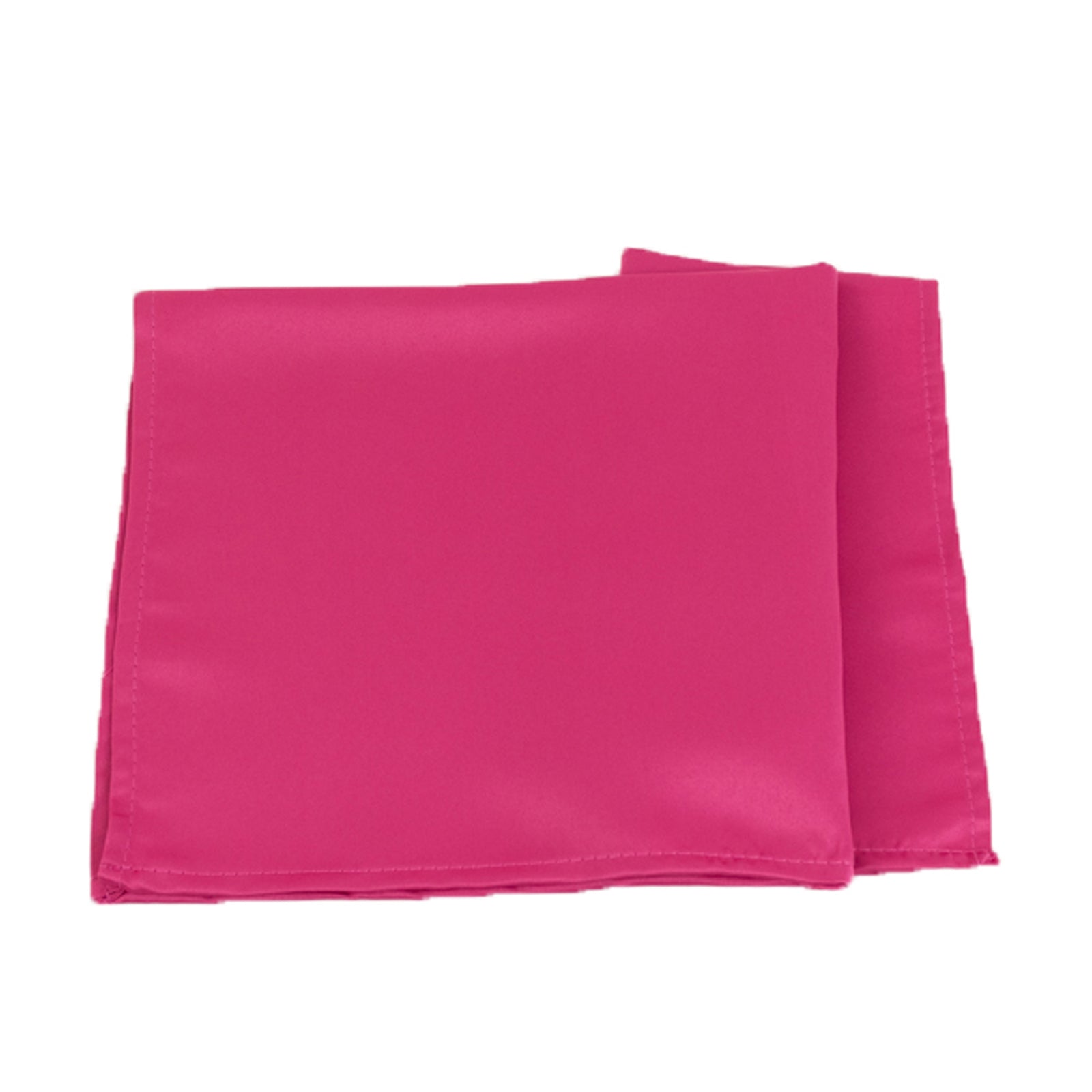 Fuchsia satin napkins, 20"x20", pack of 5.