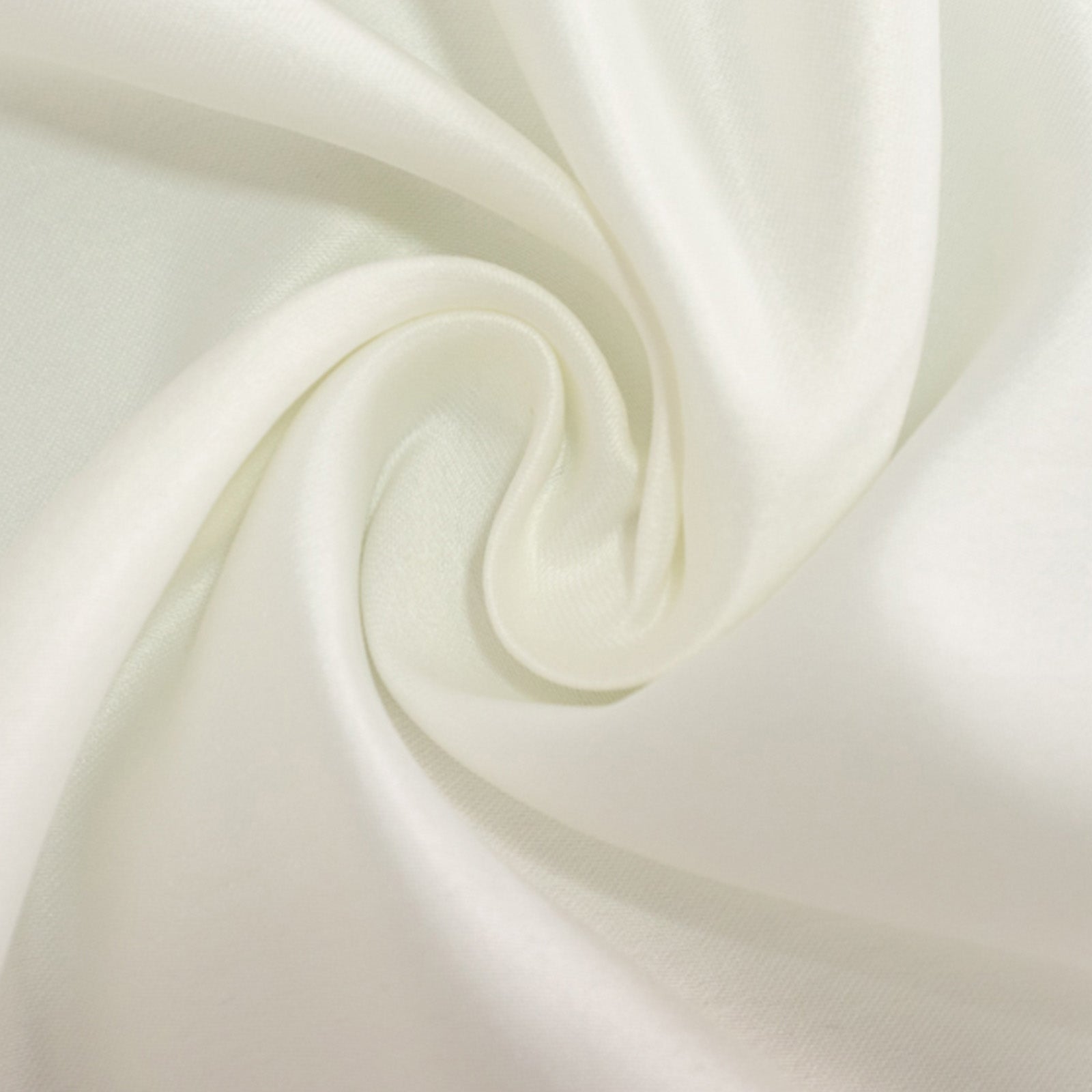 Ivory satin napkins with a soft matte finish, perfect for dining.