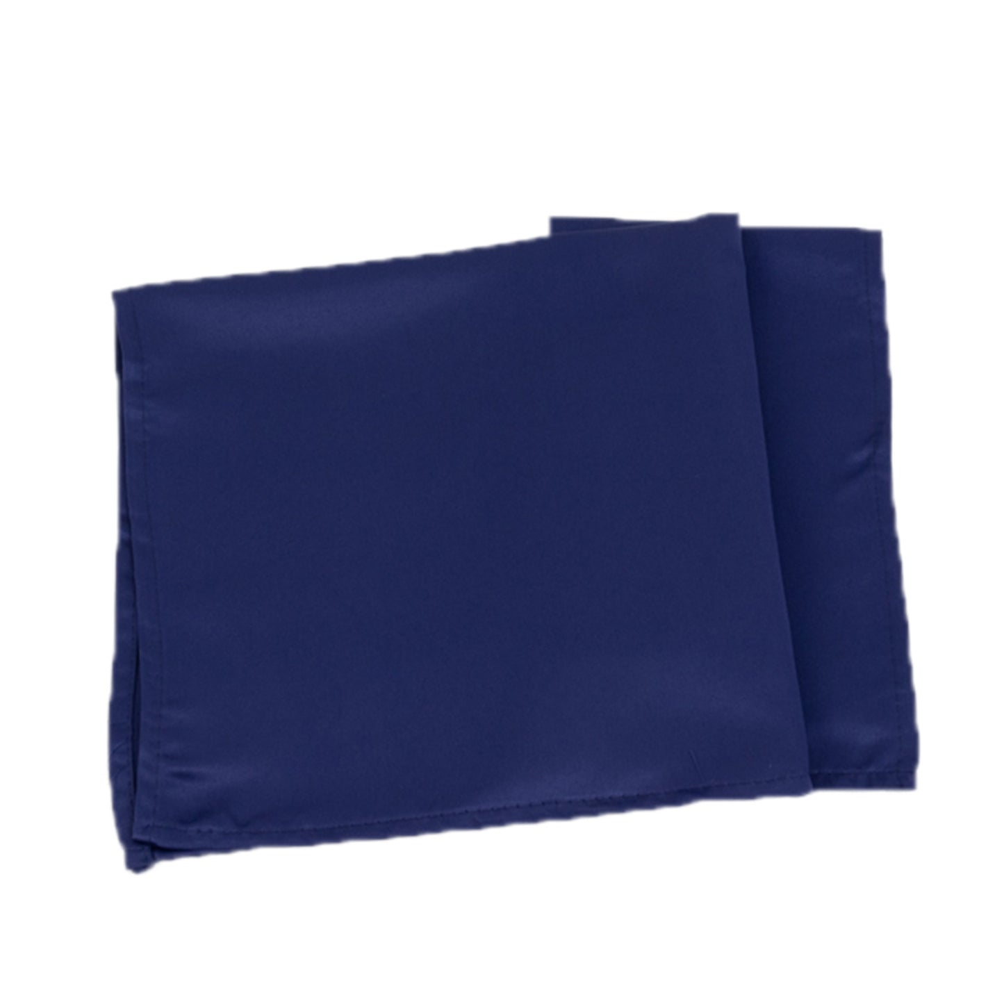 Navy blue satin napkins, 20"x20", set of 5.