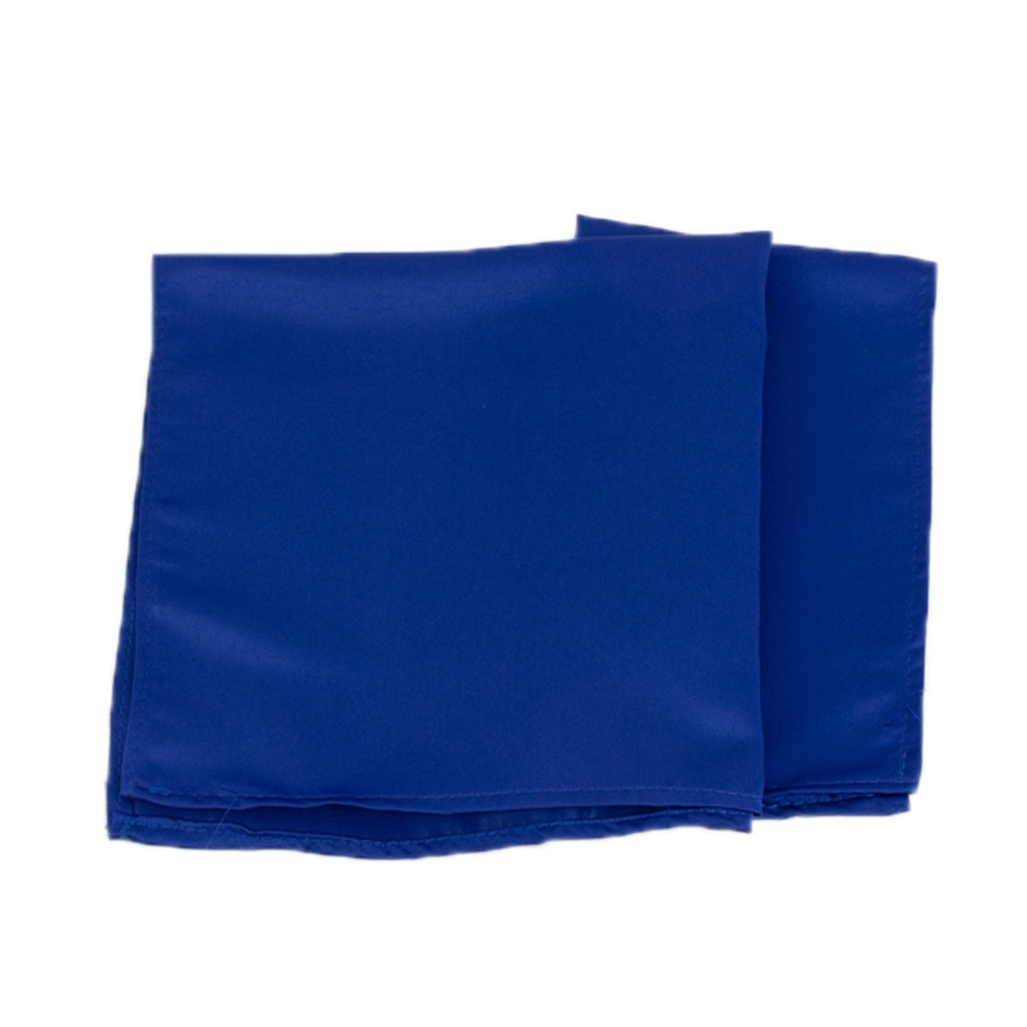 Royal Blue Satin Napkins, 20"x20", 5 Pack