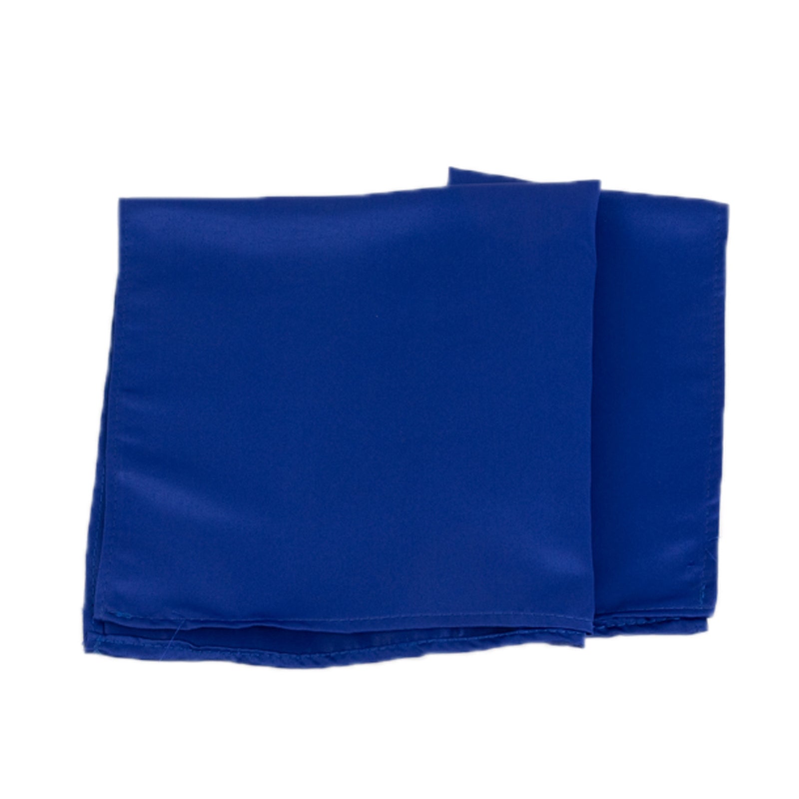 Royal Blue Satin Napkins, 20"x20", 5 Pack