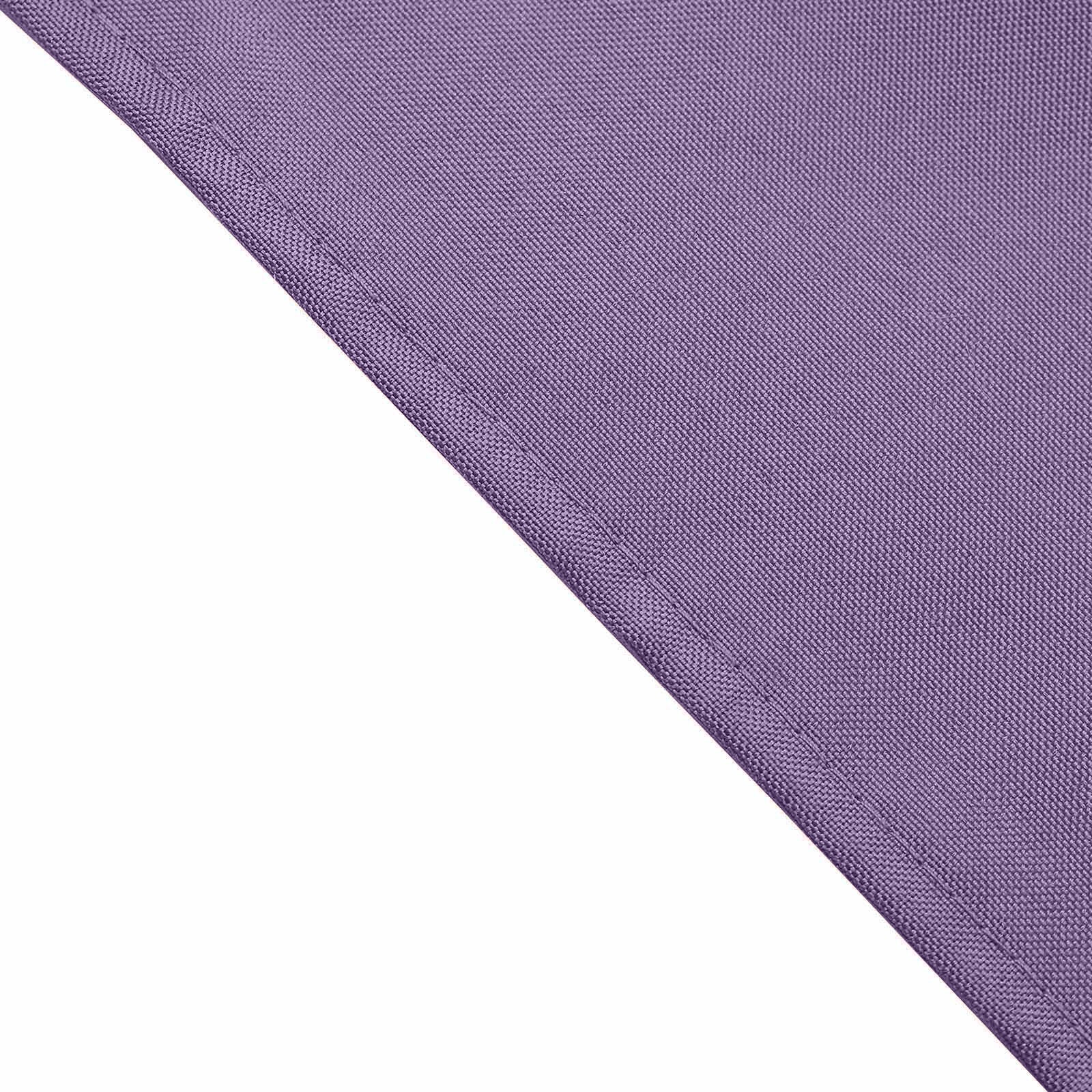 5 Pack | Violet Amethyst Seamless Cloth Dinner Napkins, Wrinkle Resistant Linen | 17"x17"