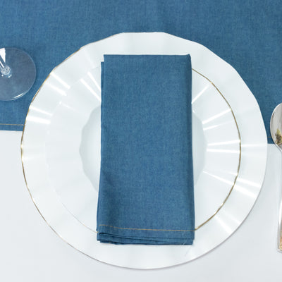 Denim Blue Cloth Napkins for Versatile Table Designs